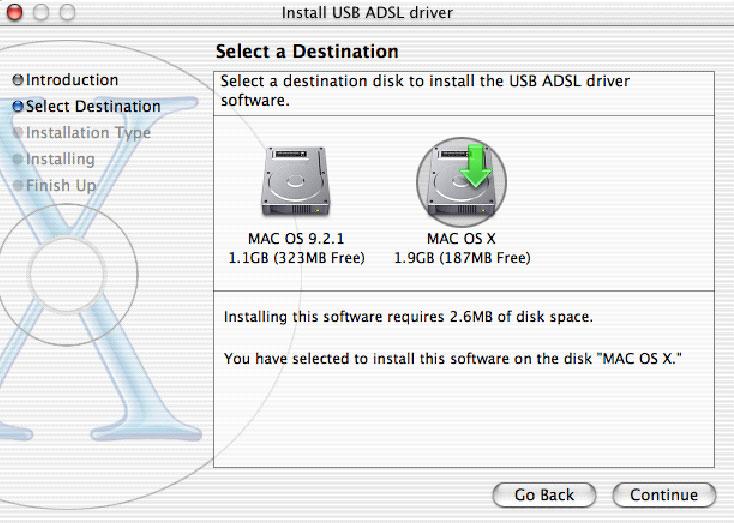 install the driver,