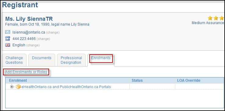 13.3.7 Add the enrolment and role to the registrant s profile 5.