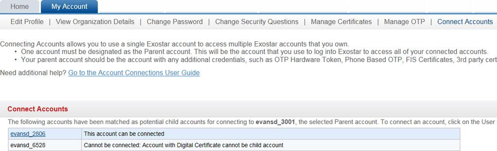 The parent account s credentials can then be leveraged to access applications the child accounts are subscribed to.