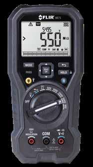 WHAT DO YOU NEED TO MEASURE? ELECTRICAL FLIR DM166 Imaging TRMS Multimeter The FLIR DM166 is a must-have tool for commercial electricians, automation, electronics, and HVAC technicians.
