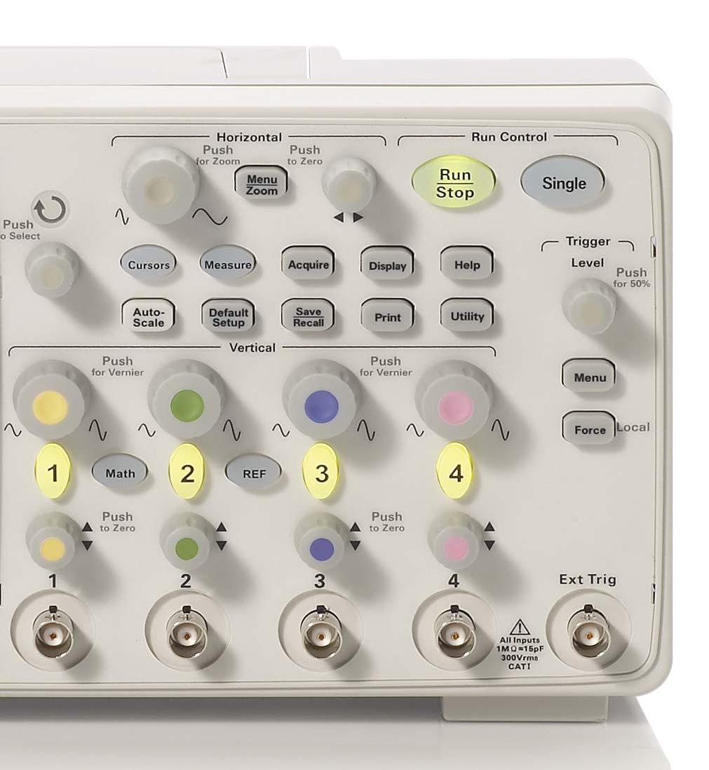 Advanced Measurement Capabilities User-friendly menu facilitates access to advanced features like mask test, sequence mode, and digital filtering Push-button knobs enhance usability, for example, the