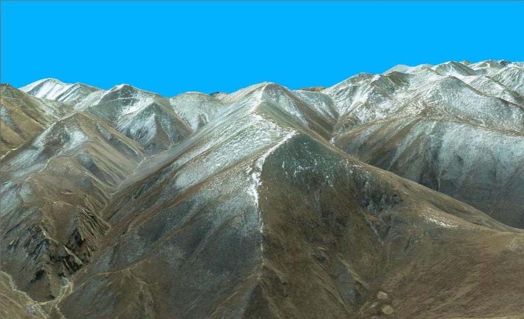 Steep terrain Himalayas IKONOS