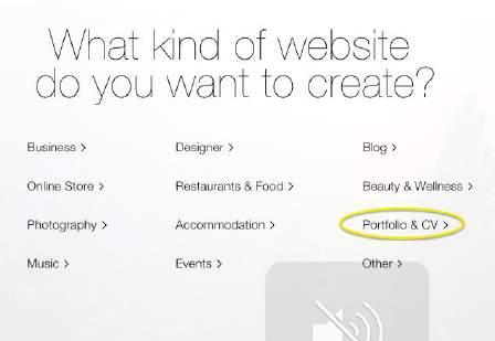 2. Create a profile 3. When prompted What kind of website do you want to create?