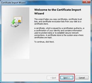 Manual for configuring VPN in Windows 7 A. Installing the User Digital Signing Certificate (DSC) 1.