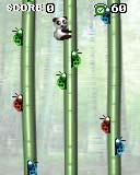 You have to control the panda to attack bugs or prevent touch them.