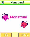 Average Period Press the [Ok] soft key to get the menstrual calendar. The calendar will display P.P and Menses periods as following. P.P (yellow color): indicates for the possible periods to get pregnant.