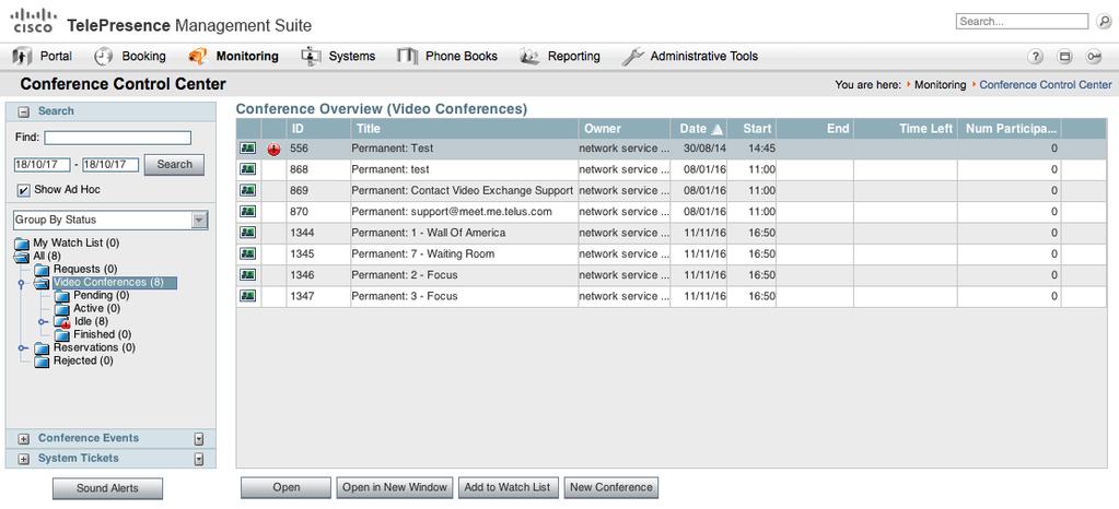 Cisco Scheduling and Management Strategy Next Generation Meeting Management TMS Conference Control Center Integrated in TMS MCU and TS only Windows and Java based Cisco