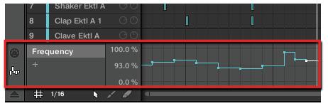 Applying Effects Modulating Effect Parameters Your modulation gets recorded now. On the next loop, the parameter changes will be reproduced.