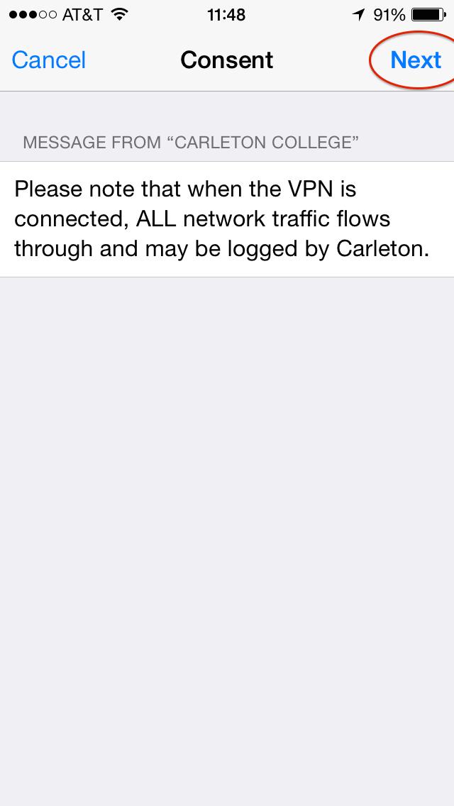 Because a VPN is designed to redirect your network traffic through another source, in this case Carleton, you will be