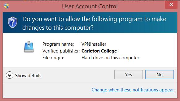 Look for this desktop icon: 8. The installer must run as an administrator. If your main account typically lets you install software, you should see the following window and will only need to click OK.
