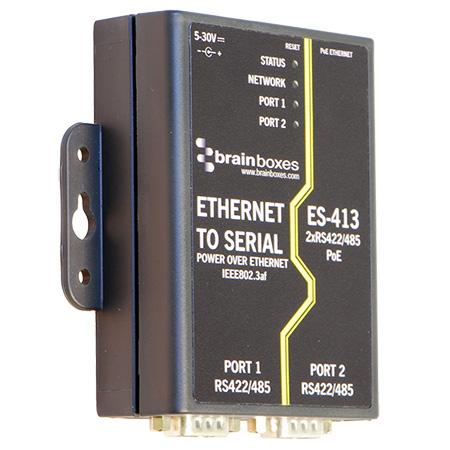 serial ports. Data transfer rates up to 1,000,000 baud, coupled with 1Mbit/s line drivers deliver uncompromising performance. Power over Ethernet PoE uses IEEE 802.