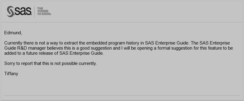 Extracting a Git Repository from SAS Enterprise Guide 7.1 Shahriar Khosravi BMO Financial Group, Canada ABSTRACT SAS Enterprise Guide 7.