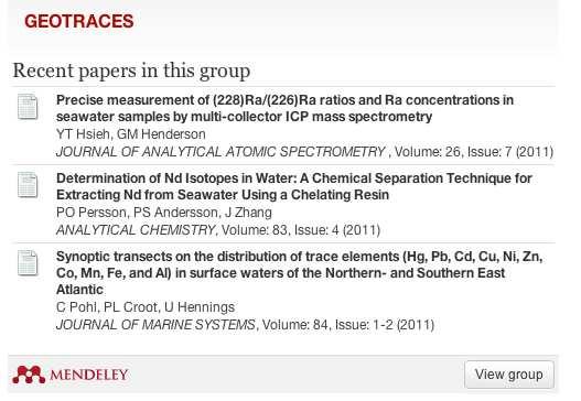 GEOTRACES Databases GEOTRACES Analytical Expertise