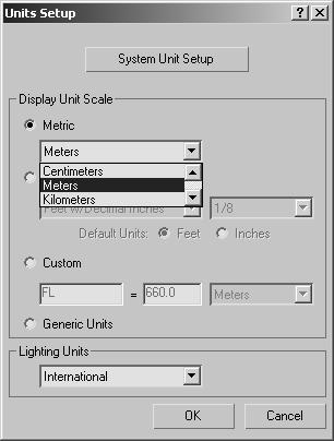 EXERCISE 1: UNITS AND GRID SETUP EXERCISE 1: UNITS AND GRID SETUP In this exercise, you ll set up the units and grid of a scene file. 1. Start or reset 3ds Max. 2.