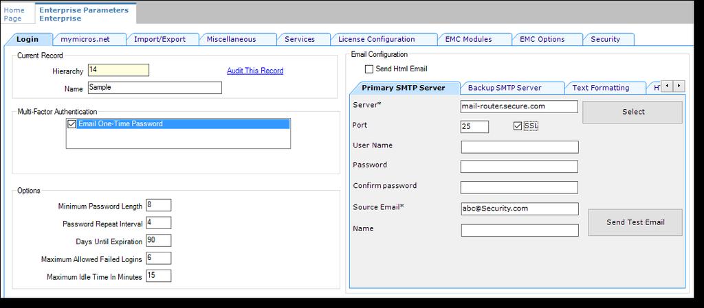Assigning and Resetting an EMC Password To assign a user s EMC password (or reset a password due to an account being locked out): 1.