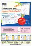 SUREMARK STICK-ON MEMO SHEET 600 X 800