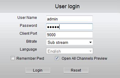 Step 9: Click on Login to log in. 4.7.4 Remote connection To connect to the recorder from a computer on the local area network, follow the instructions in Sections 4.7.1 to 4.7.3.