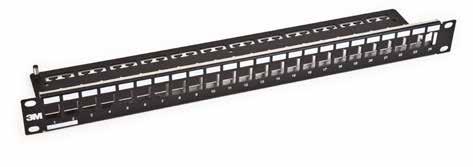 3M Patch Panels 3M Copper Patch Panels are modular and provide an aesthetically pleasing solution for housing modular jacks.