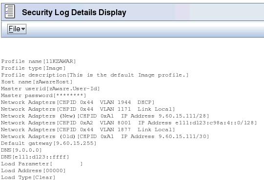 Security Log Updated for new IBM