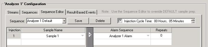 Configuring Analyzers 2.9.1 How to Create or Edit a Sequence 1.