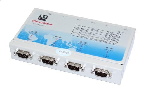 USB-4COMi-M USB to Quad RS-422/485 to Serial Adapter Manual The USB to Industrial Quad RS-422/485 Adapter is designed to make industrial communication port expansion quick and simple.