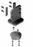 R402003946 for piston diameter 25 R402003947 for piston diameter 32 Scope of supply T-adapter plate (material: Al), screws, locating pins, gripper fastening interface (material: Al)