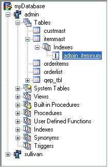 1.4 Index Operations There are two methods for gaining access to Index definitions within c-treeace SQL Explorer.