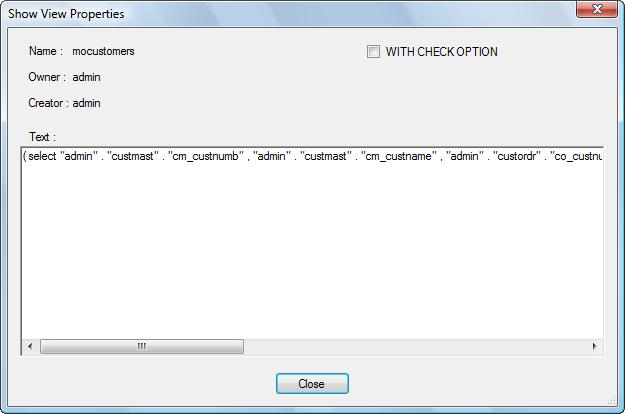 View Properties To access the View Properties, select the desired view and right click to access the context menu, then select Properties.
