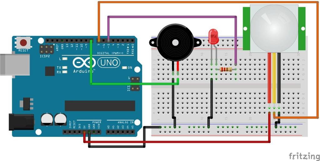 1.3 Your Very First Project: a Simple Alarm System To end this chapter, we are going to build our very first home automation project: a simple alarm system.