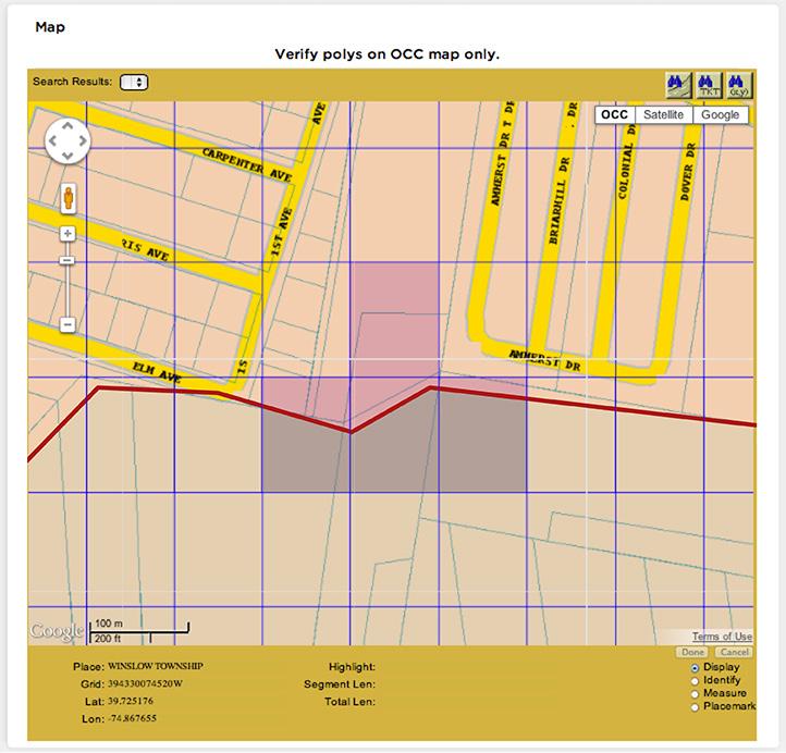 APPENDIX: Active Coverage Areas Along Municipality Borders In order for you to be notified of excavation within a certain municipality, you must activate at least one grid that falls completely
