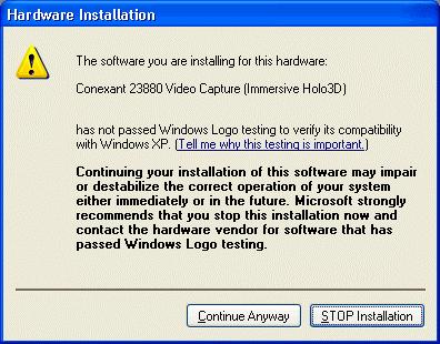 4.2 Driver Installation Continued After clicking Next >, the drivers will