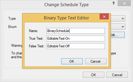 ECY Series EC-Schedule now supports the Enumeration List Editor allowing to create an enumeration, change the number of members in an enumeration, or change an enumeration member s properties.