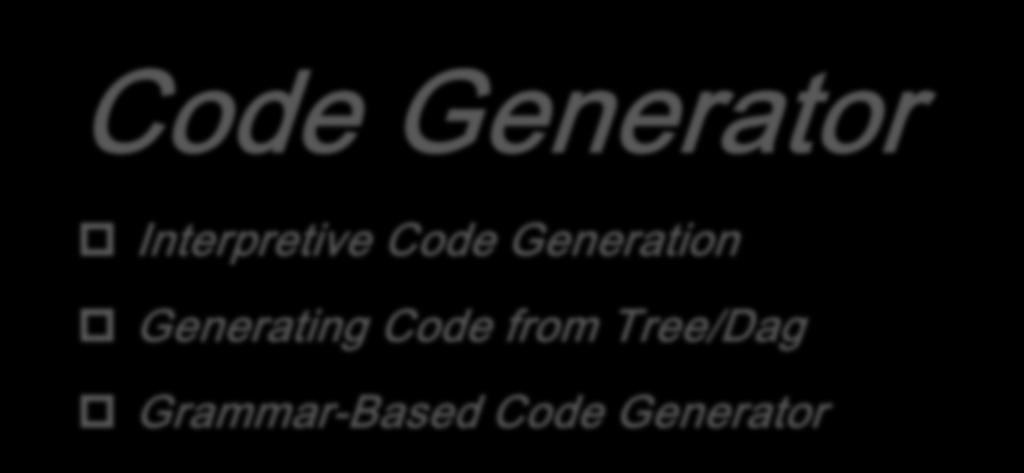 Grammar-Based Code Generator Tokens Parser Syntactic Semantic Structure