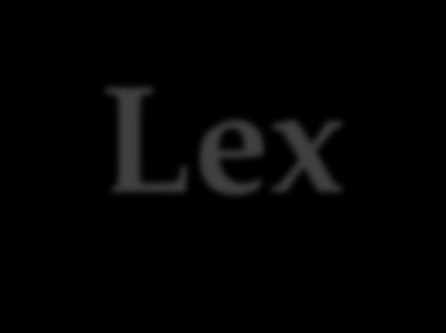 Lex Pattern