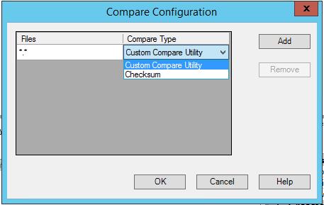 option to select a custom compare utility BENEFITS When comparing Generic FTP files, now you will be able to