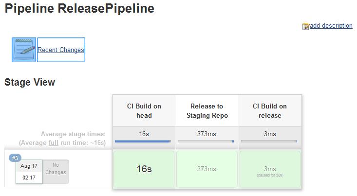 1.14 Interacting with the Pipeline Stages in the pipeline appear on the user interface In case of input required or output, these appear on the UI 1.