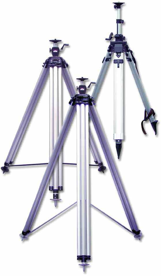 Elevator / Machine Control Tripods Elevator Tripods Double Elevator Column The new Double Elevator Column Tripod features lightweight aluminum construction with a two-tier telescoping and adjustable
