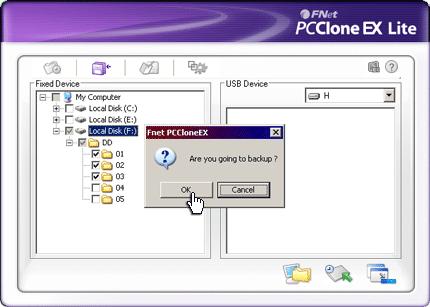 Execute PCClone EX Lite. 3. Go on PCClone EX Lite /Quick Launch screen. 4. Click File Backup. (Users can also use the hot key they previously set to backup.) 5.