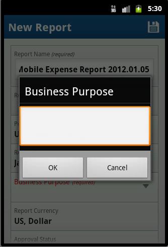 - or - On the Reports screen, select the (upper right corner). The New Report screen appears.