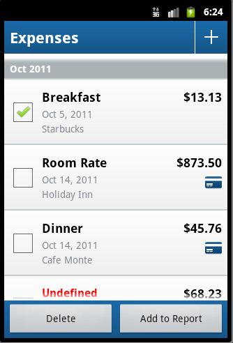 1) Select one or more check boxes. A menu automatically appears. 2) Select Add to Report.