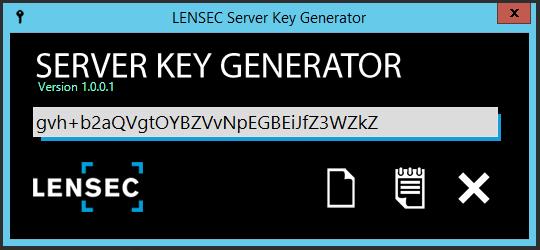 Opening this applet will produce the Server Key necessary to generate a license.
