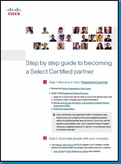 Welcome to the Partner Program Simple: Five steps for Select Certification Complete