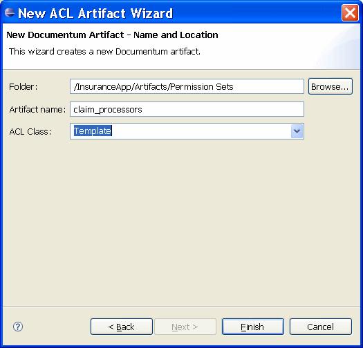 Creating the permission sets Permission sets or ACLs (access control lists) allow you to set permissions for objects in the repository.