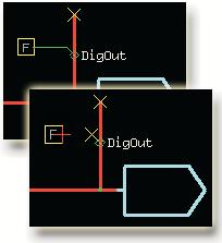 In the GUIDE template, enter the Outputs block. Enter 2. Enter the DOut page that receives Output_A or Output_B.