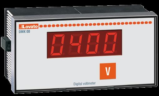 Digital Measuring Instruments Flush-mount LED instruments single phase non expandable DMK 0... Order Displayed Output Qty Wt code measurements relay Voltmeter. n n DMK 00 1 voltage value 1 0.