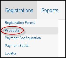 To change the default price of the Registration productthat has been