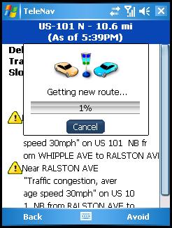 Make a selection in the How to Reroute pop-up: Minimize All Delays - Find a new route that