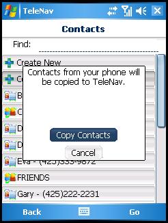 When contacts are imported into the TeleNav Maps application, there can only be one phone number stored with each contact. Multiple entries are created for contacts that have multiple phone numbers.