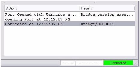 4.2 Connecting to the I2C-USB Bridge The Clock Programmer automatically detects the I2C-USB Bridge if connected correctly (see Section 3: Hardware Setup).