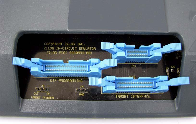 Hardware Installation The Crimzon ICE and Programming System features an Ethernet interface, a USB interface, and an RS-232 serial port.